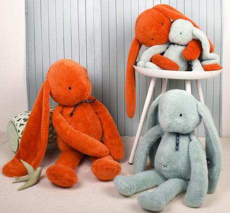 Peluche lapin Méloé - potiron 70cm – Image 3