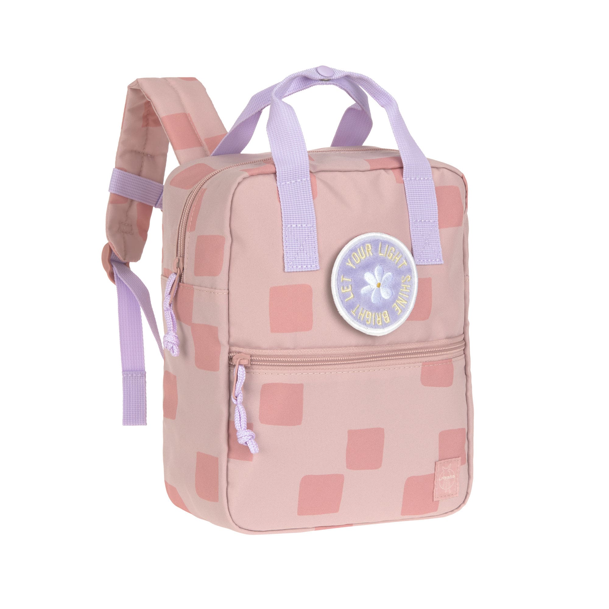 Sac à dos carré de la maternelle - Pattern Party, rose
