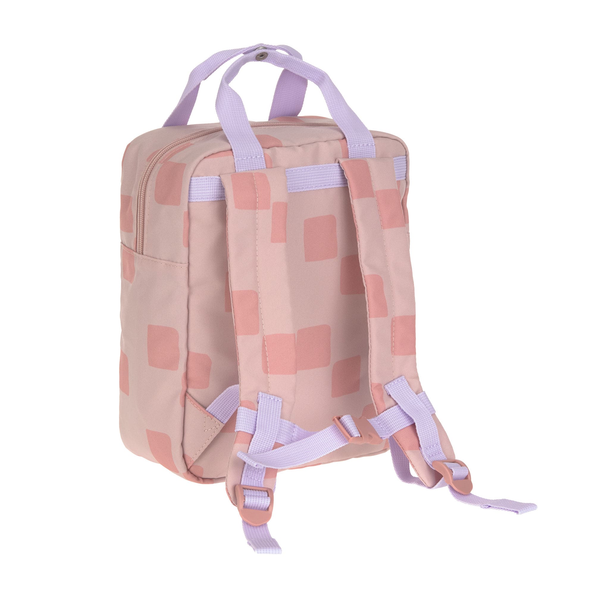 Sac à dos carré de la maternelle - Pattern Party, rose – Image 2