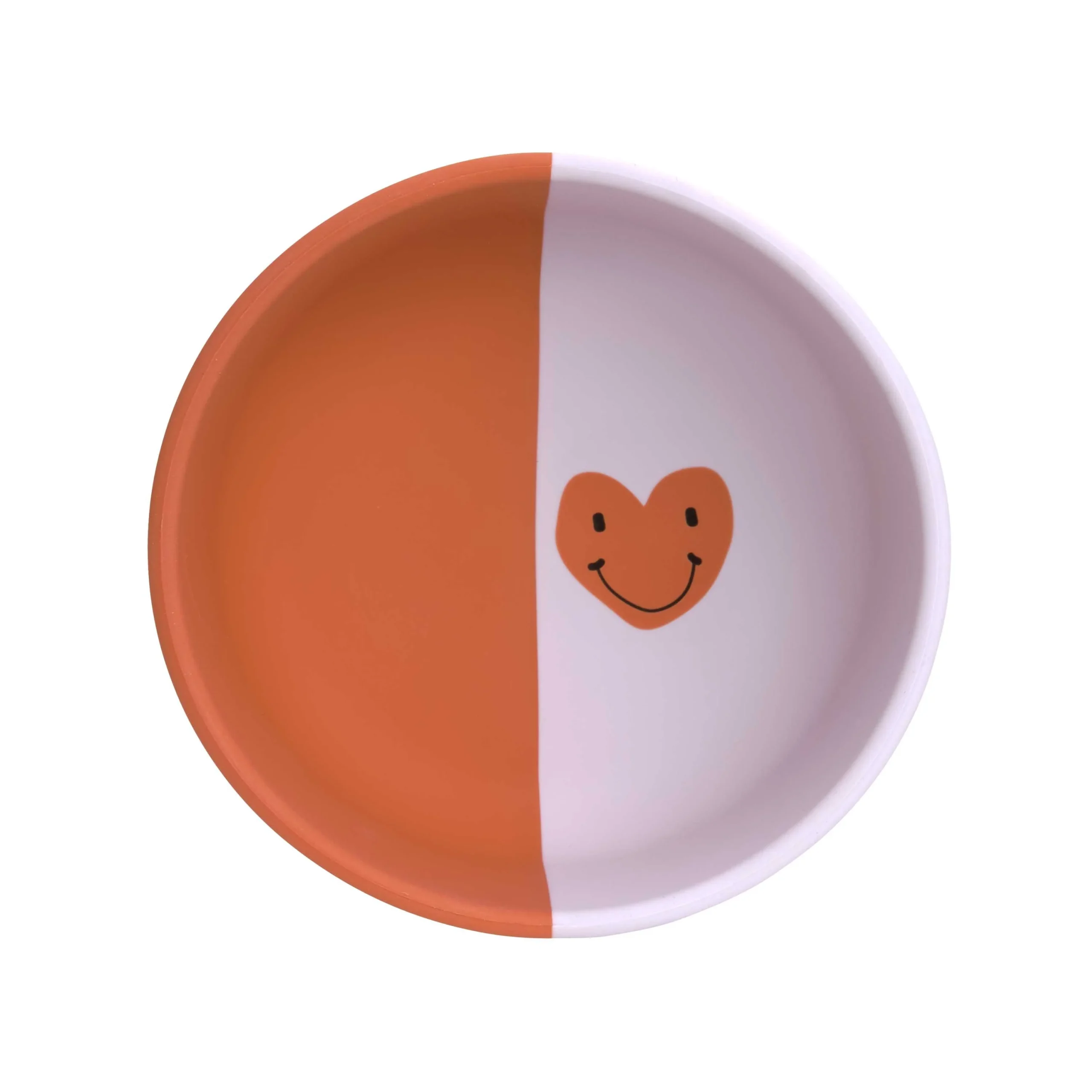 Bol en silicone enfants - Happy Rascals, Cœur lavande