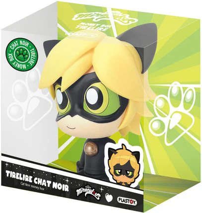 Tirelire Miraculous Chat Noir Chibi 17 cm – Image 2