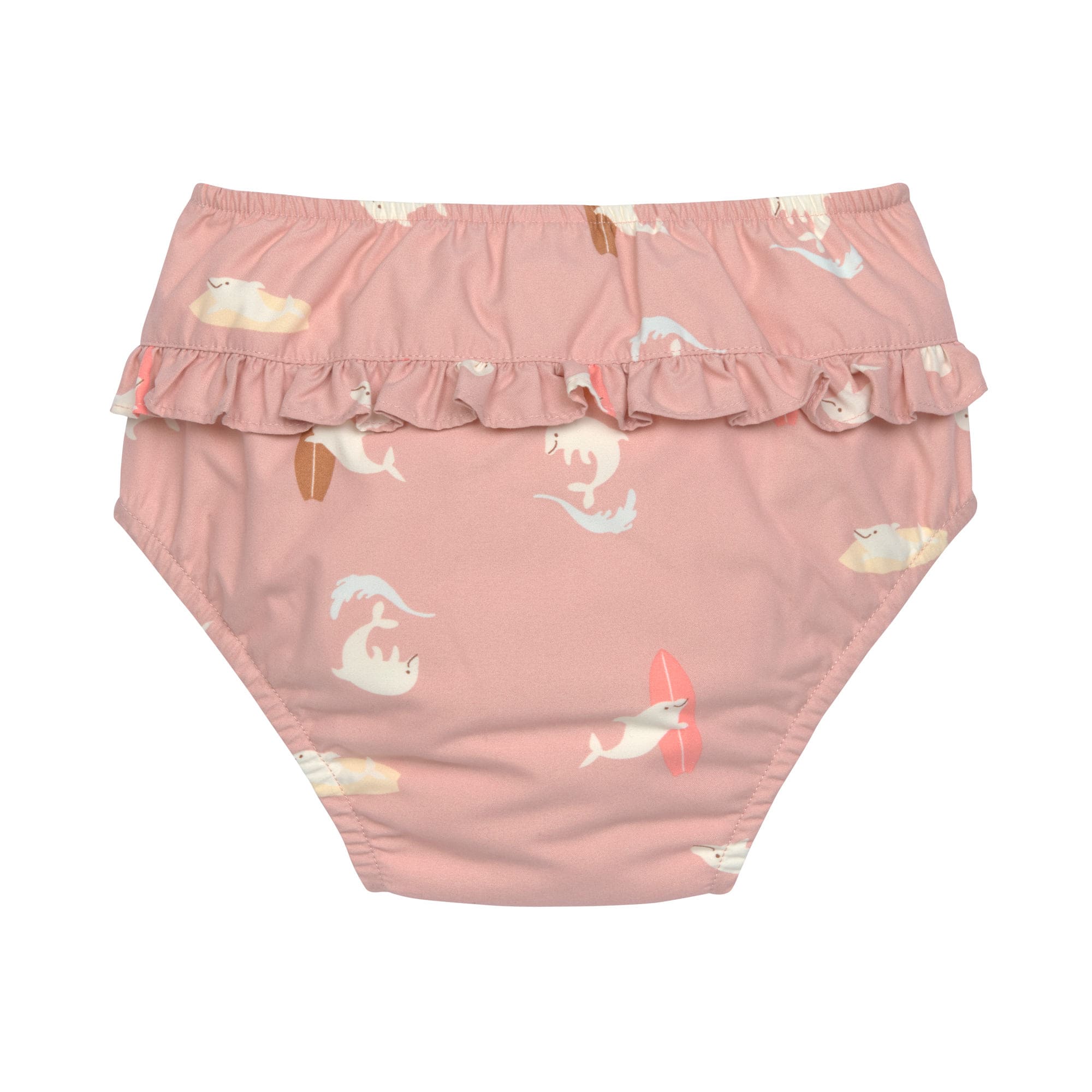 Maillot de bain couche bébé - Dauphin, rose pêche – Image 3