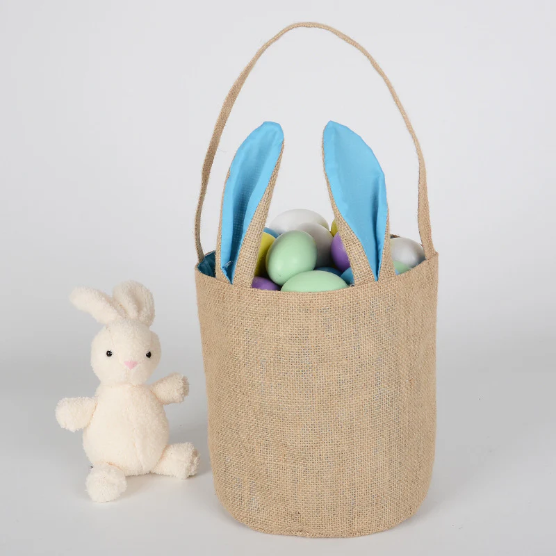 Panier en Jute de pâques Jute Oreille de Lapin – Image 9