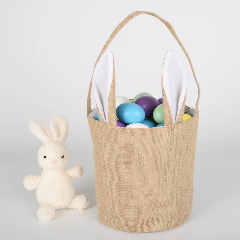 Panier en Jute de pâques Jute Oreille de Lapin – Image 3