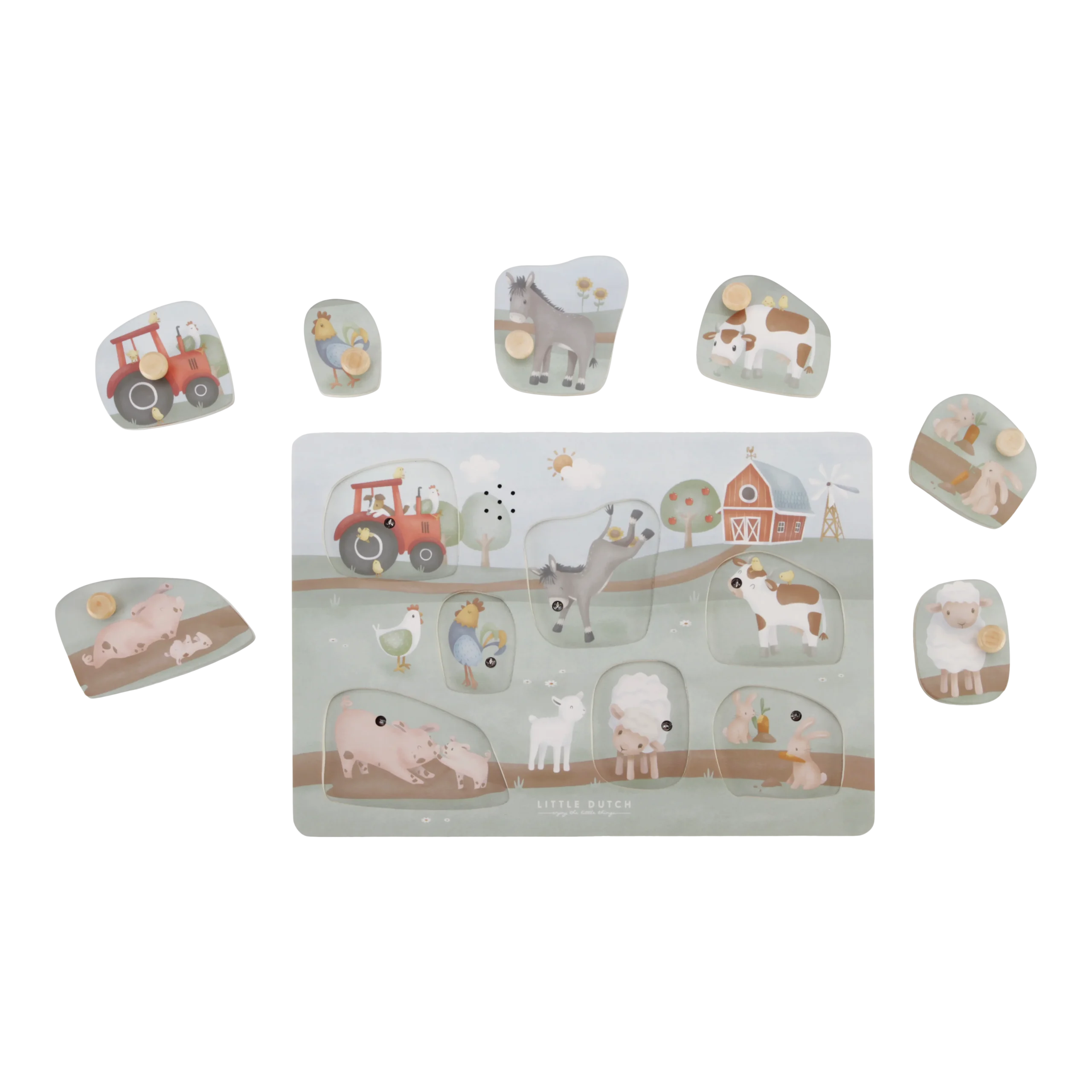Puzzle sonore en bois FSC - Little Farm – Image 2