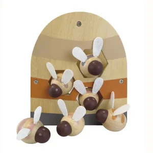 Boîte à formes ruche abeille en bois - bébé 12 mois