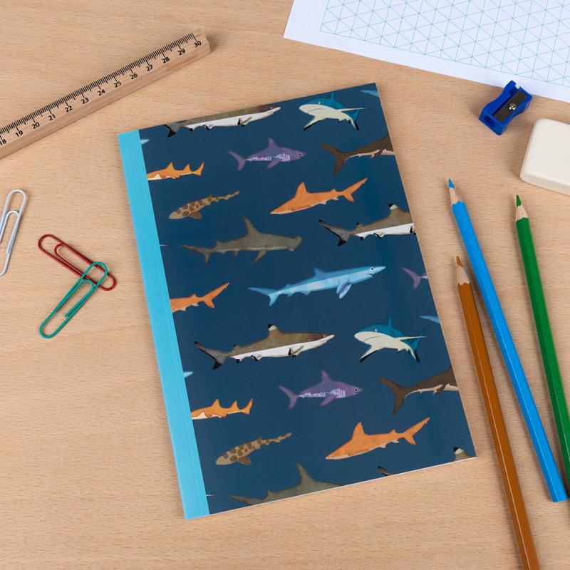 Carnet A5 Requins ligné - 60 pages – Image 3