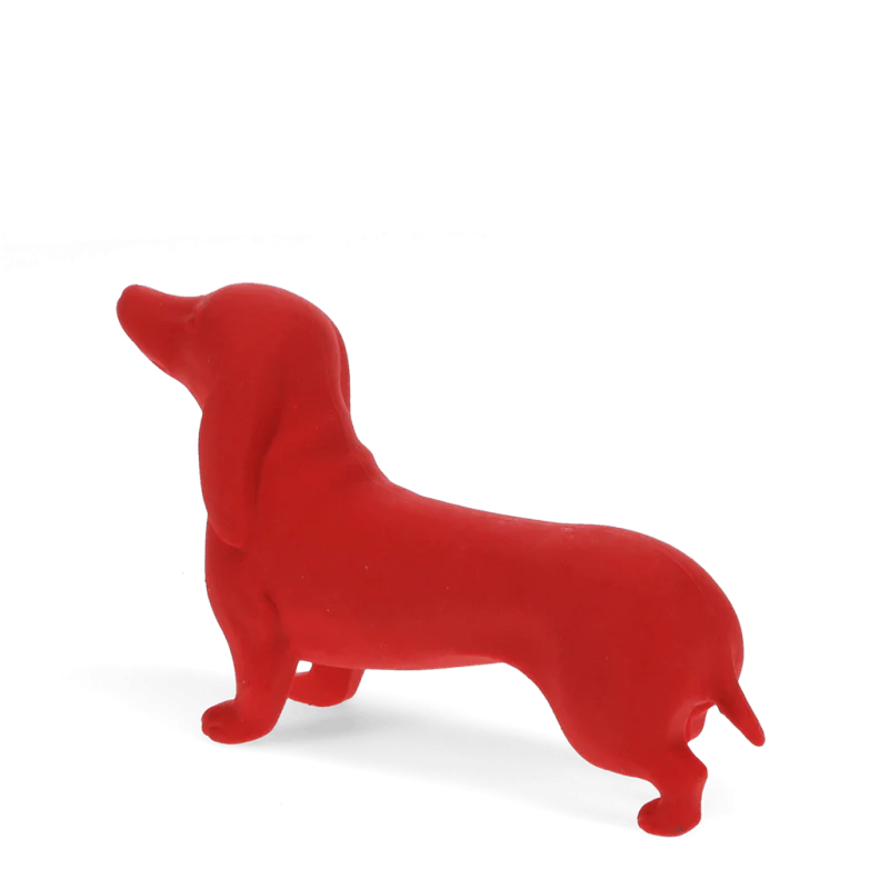 Gomme géante teckel rouge - chien saucisse
