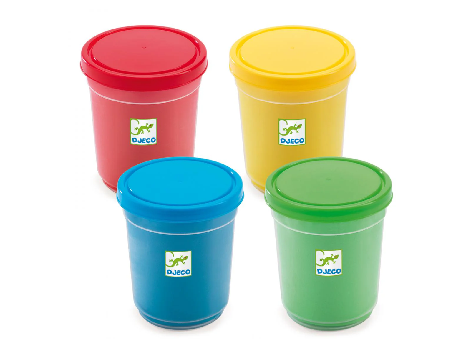 Pâte à modeler 4 x 140 g - jaune vert rouge bleu – Image 2