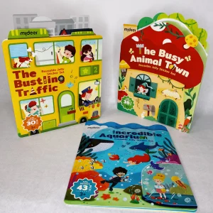 Livre avec autocollants réutilisables