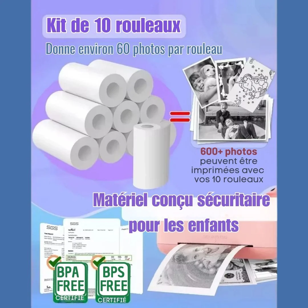 Papier pour impression thermique de Notre CAMÉRA-PRINT™ – Image 5
