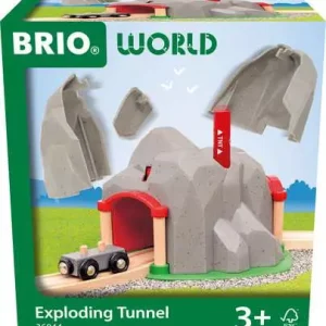 Tunnel Dynamite pour train en bois – effet explosion