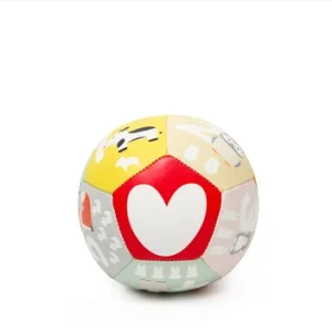 Balle souple animaux de la ferme bébé 10 cm grelot chiffres