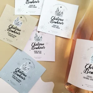 GRANDS-PARENTS Étiquette Vin Annonce Grossesse