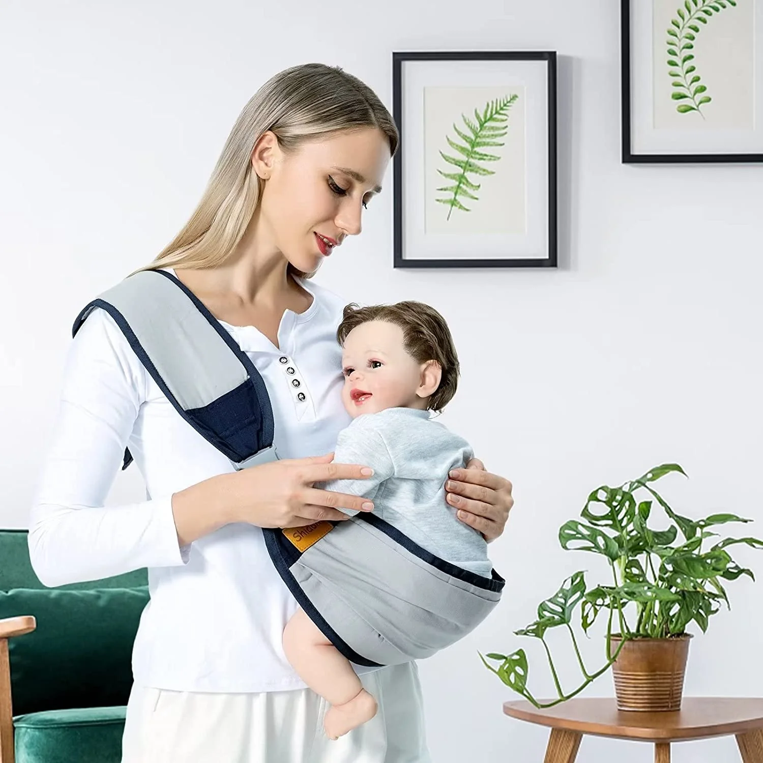 Echarpe de portage sans noeud | Bébézen™ Porte bébé – Image 4