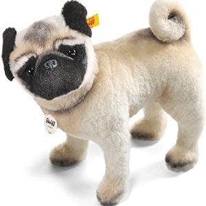 Peluche Carlin Steiff Lielou en alpaga 30 cm blanc