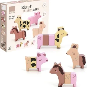 Jouet Montessori en bois animaux de la ferme aimanté