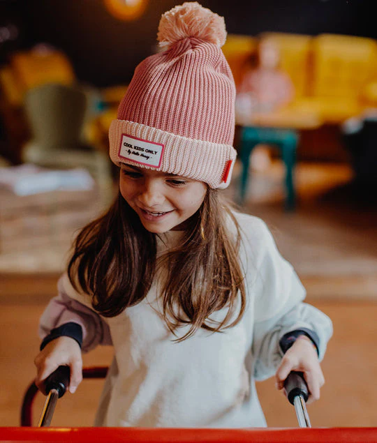 Bonnet hello hossy enfant - Block Blush – Image 4