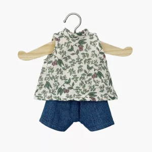 Amigas – Ensemble débardeur Iva en gaze de coton Amélie et son short en jean