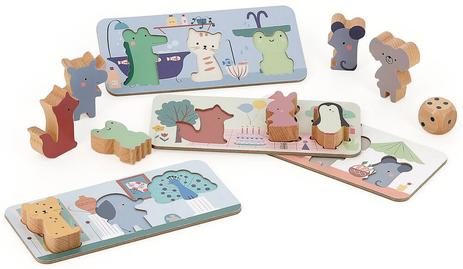 Coffret multi-jeux en bois dès 2 ans – 4 jeux éducatifs – Image 3