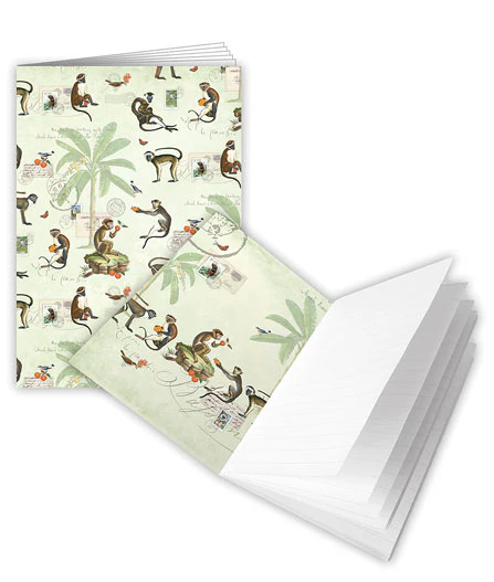 Carnet de notes A6 ligné Singe – 48 pages, couverture carton