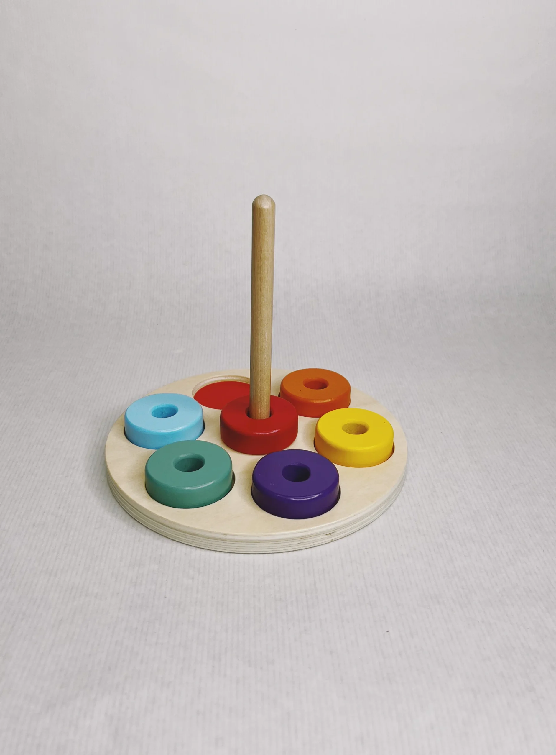 Jouet en Bois de Tri et d'Empilage 'Palette de Couleurs' – Image 3