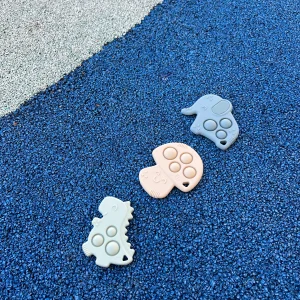 Anneau de Dentition | Pop-It Bleu, Vert, Crème