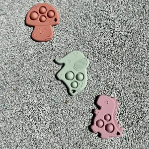 Anneau de Dentition | Pop-It Mauve, Vert, Rose