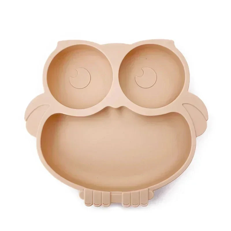 ASSIETTE POUR BEBE - En Silicone - Forme Hibou – Image 3