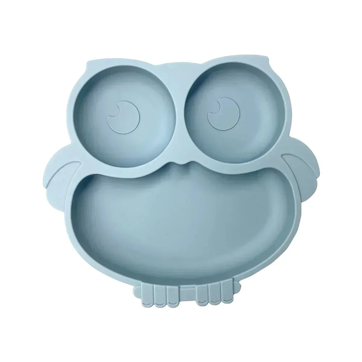 ASSIETTE POUR BEBE - En Silicone - Forme Hibou