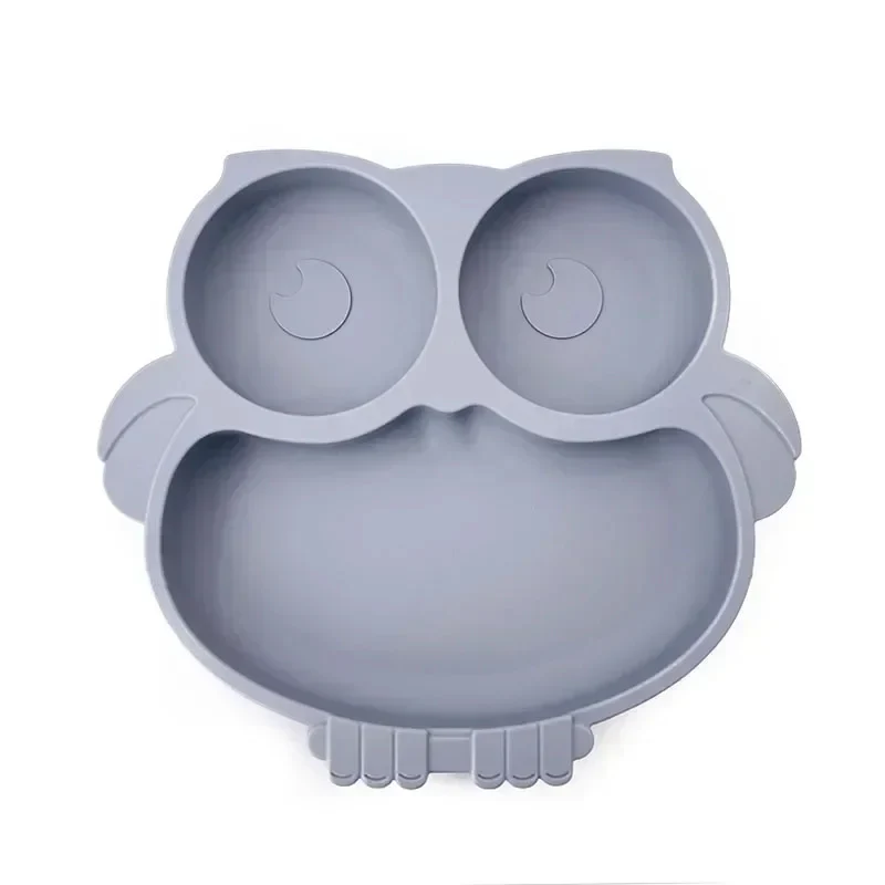 ASSIETTE POUR BEBE - En Silicone - Forme Hibou – Image 6