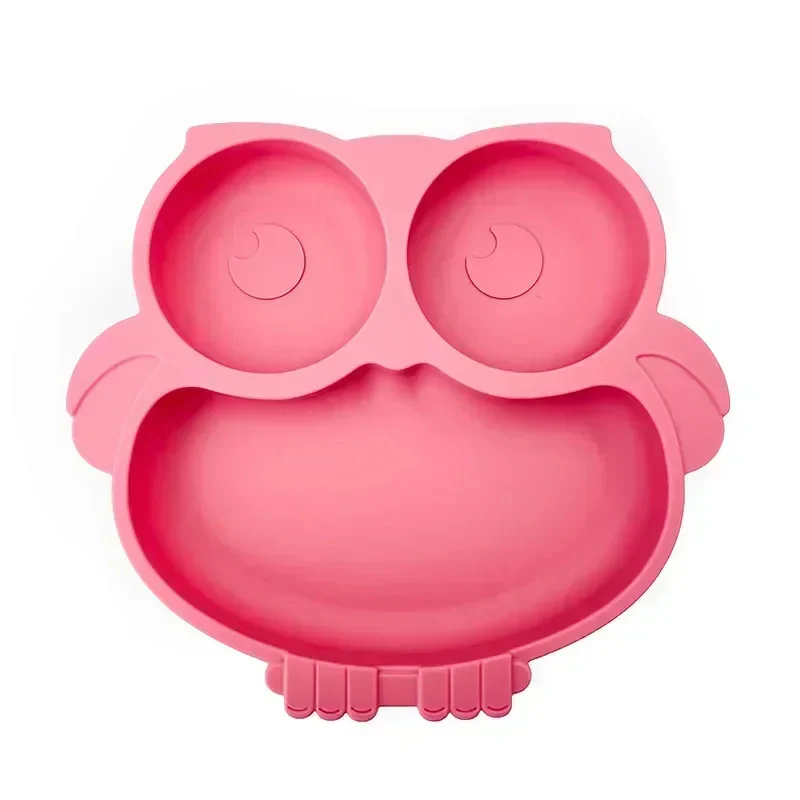 ASSIETTE POUR BEBE - En Silicone - Forme Hibou – Image 4