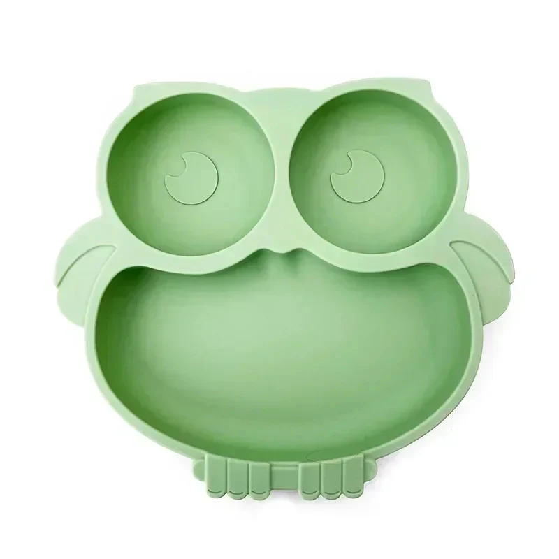 ASSIETTE POUR BEBE - En Silicone - Forme Hibou – Image 2