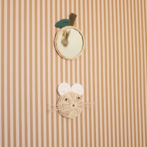 trophée Souris écru à pois