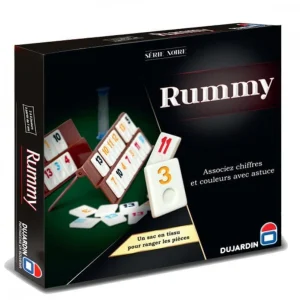 Jeu de société Rami Rummy Série Noire (106 pièces)