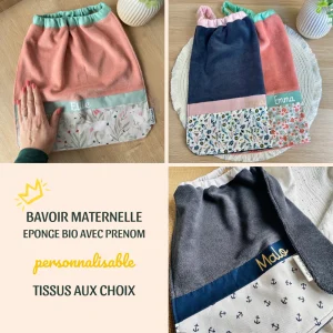 Le bavoir maternelle 100% personnalisé