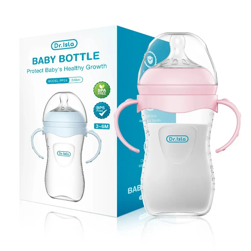 Biberon Anti-colique - avec poignée - sans BPA 150/240/330ML Dr Isla – Image 3