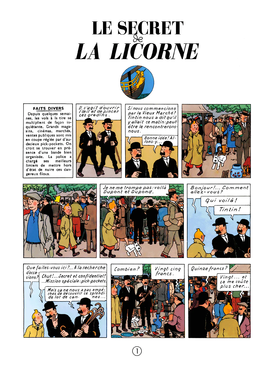 Tintin facsimilé couleur - Secret de la licorne – Image 3