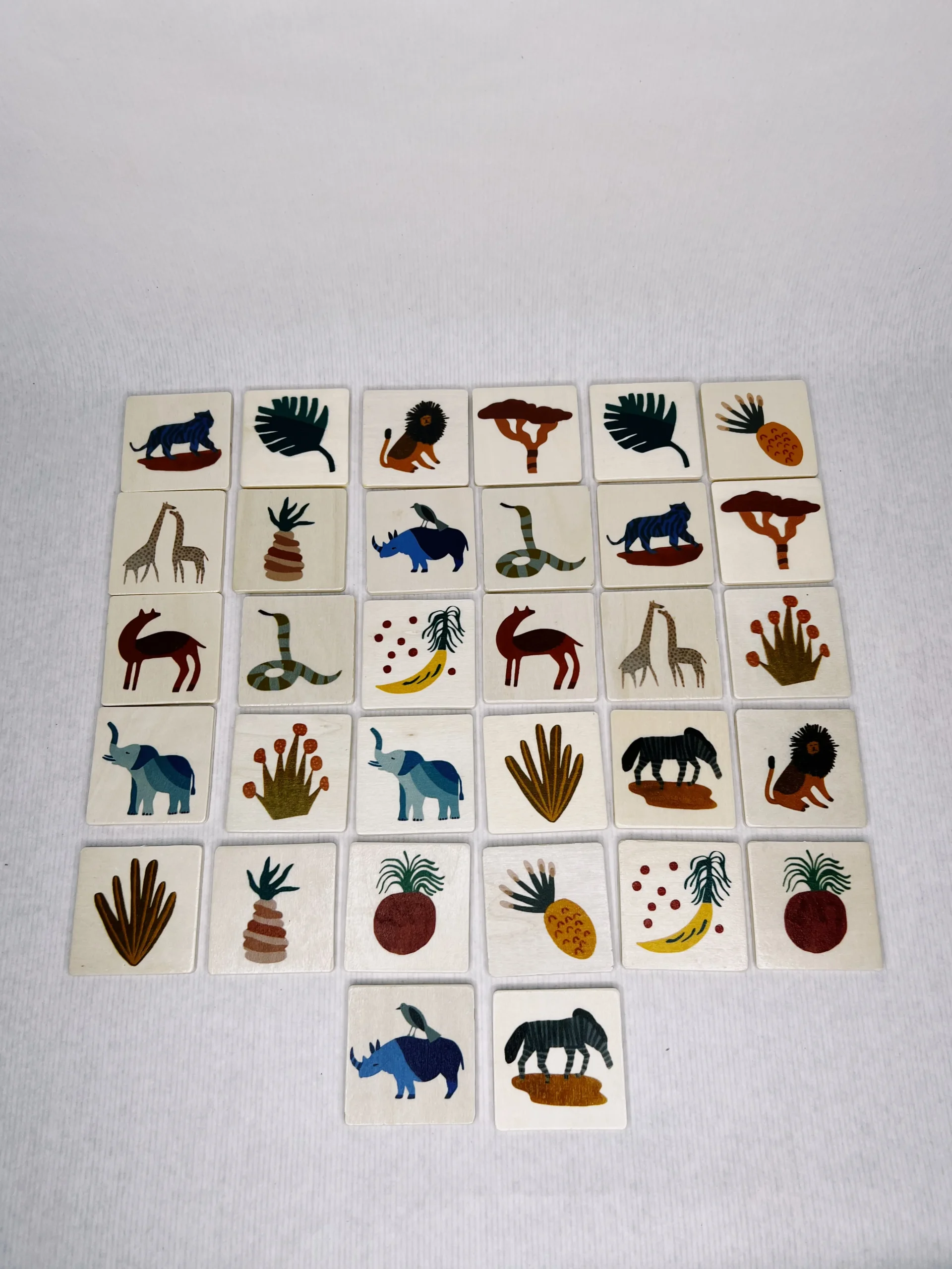 Jeu de Mémoire en Bois 'Savane' – Image 4