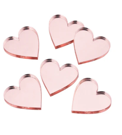 Etiquette personnalisée acrylique coeur X10 – Image 4