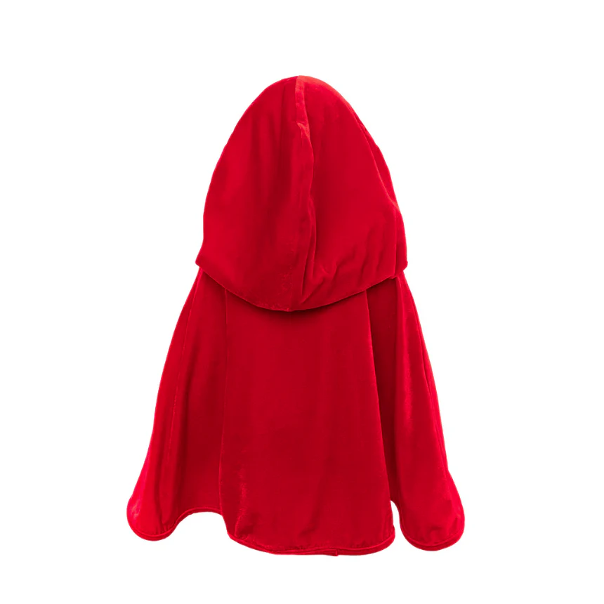 Cape Petit Chaperon Rouge enfant 4-6 ans velours satin – Image 4
