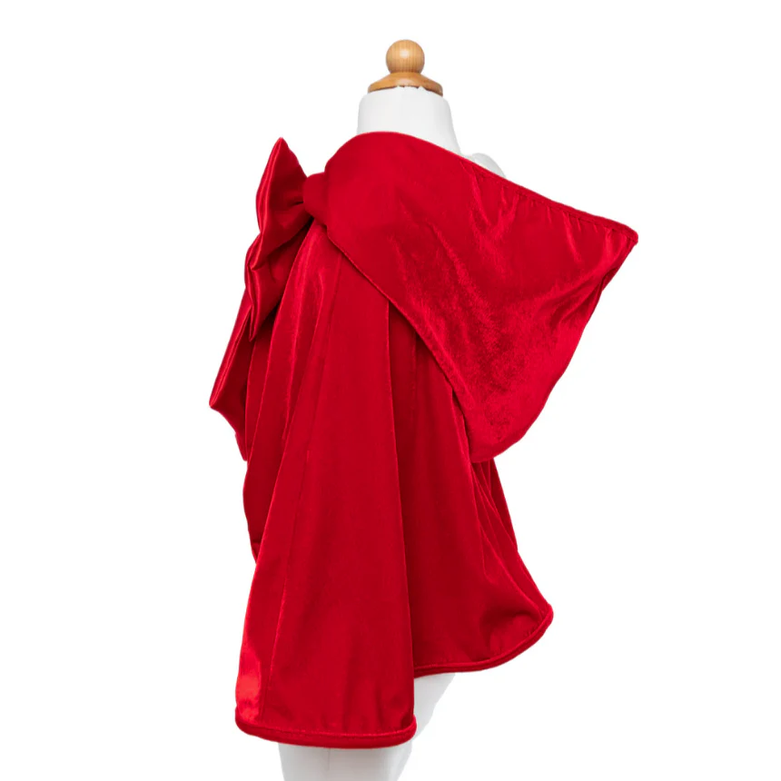 Cape Petit Chaperon Rouge enfant 4-6 ans velours satin – Image 2