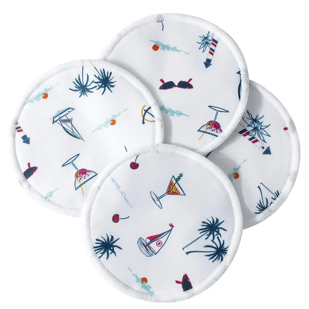 Coussinets d'allaitement - Réutilisables, Lavables, Doux et Absorbants, En Fibre de bambou -4 pièces – Image 2