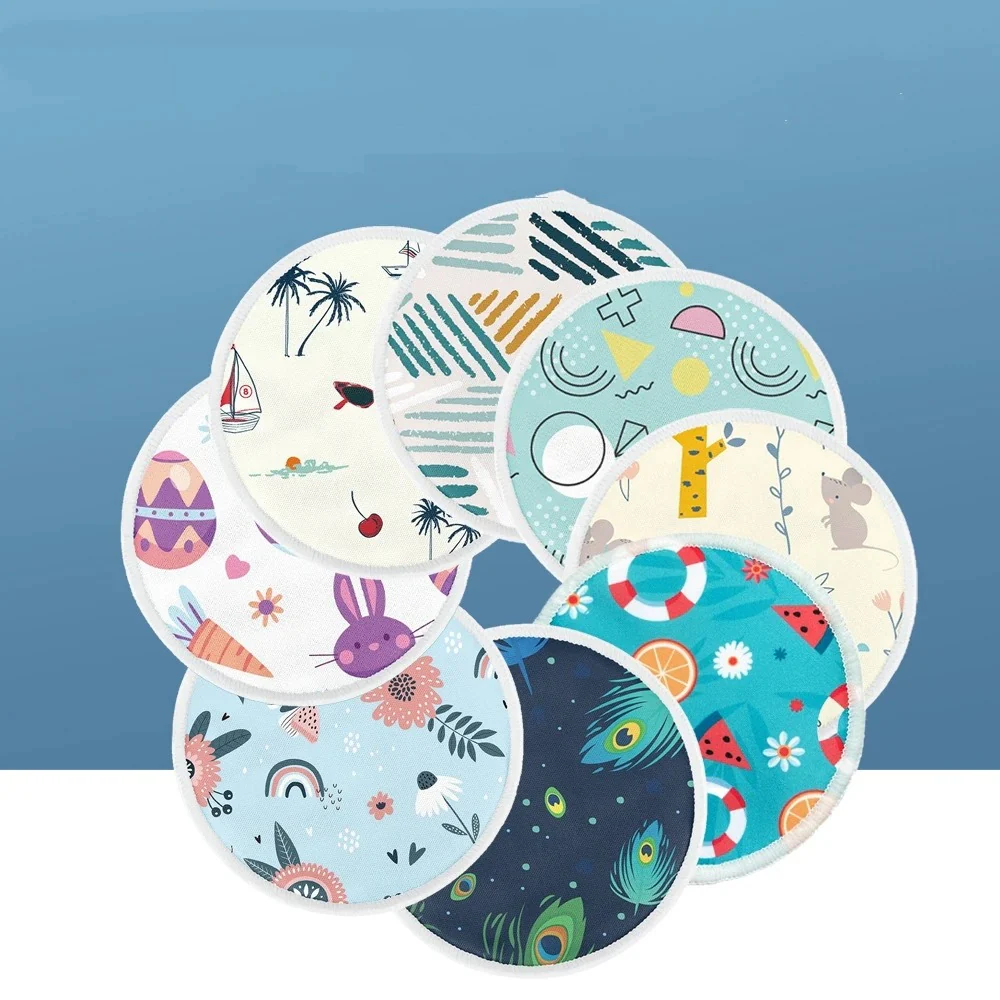 Coussinets d'allaitement - Réutilisables, Lavables, Doux et Absorbants, En Fibre de bambou -4 pièces