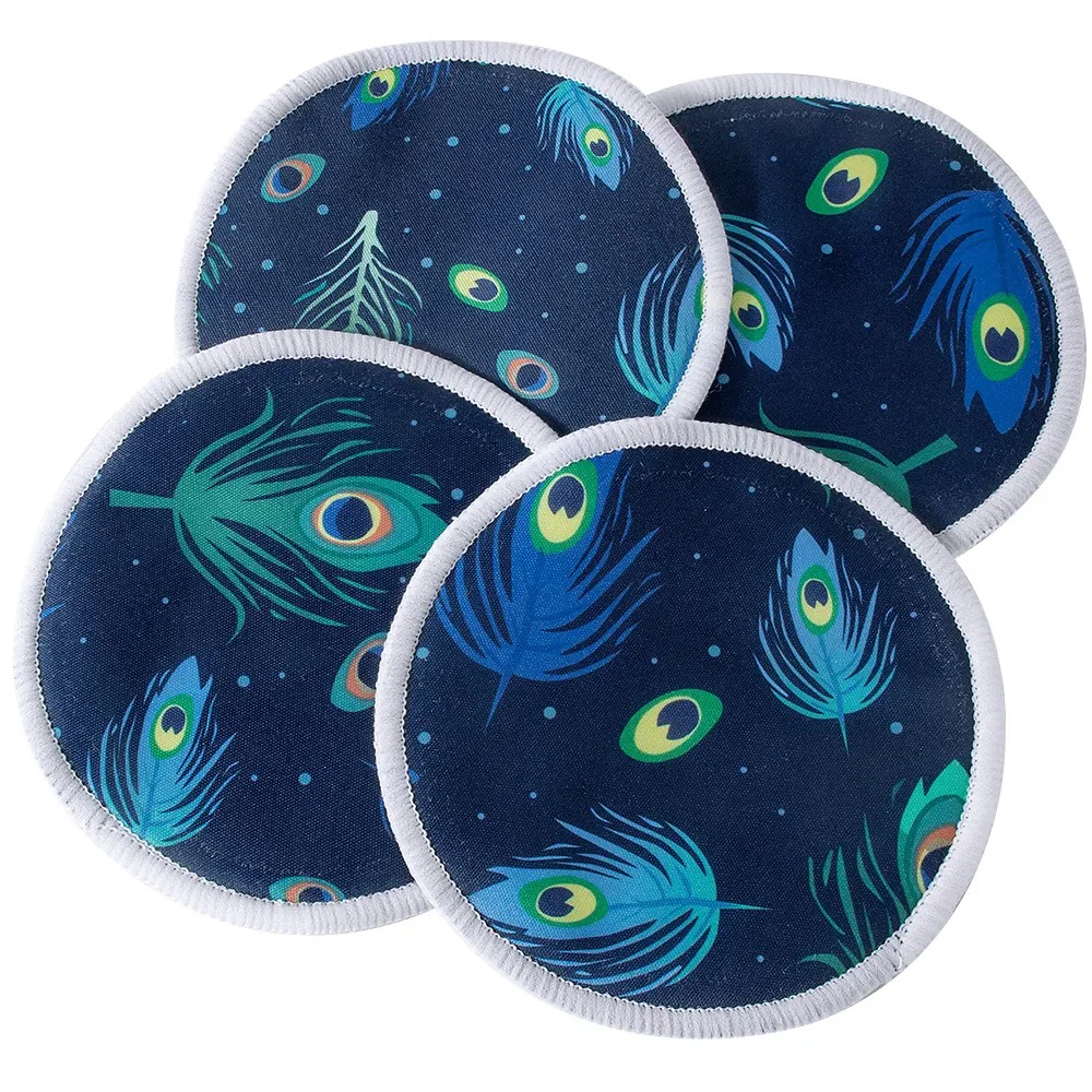 Coussinets d'allaitement - Réutilisables, Lavables, Doux et Absorbants, En Fibre de bambou -4 pièces – Image 4