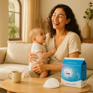 Coussinets d'allaitement -Doux, Confortables et Jetables- Pack de 100 pièces