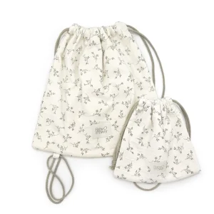 Un set de deux sac pochon imperméable - fleur d'olivier