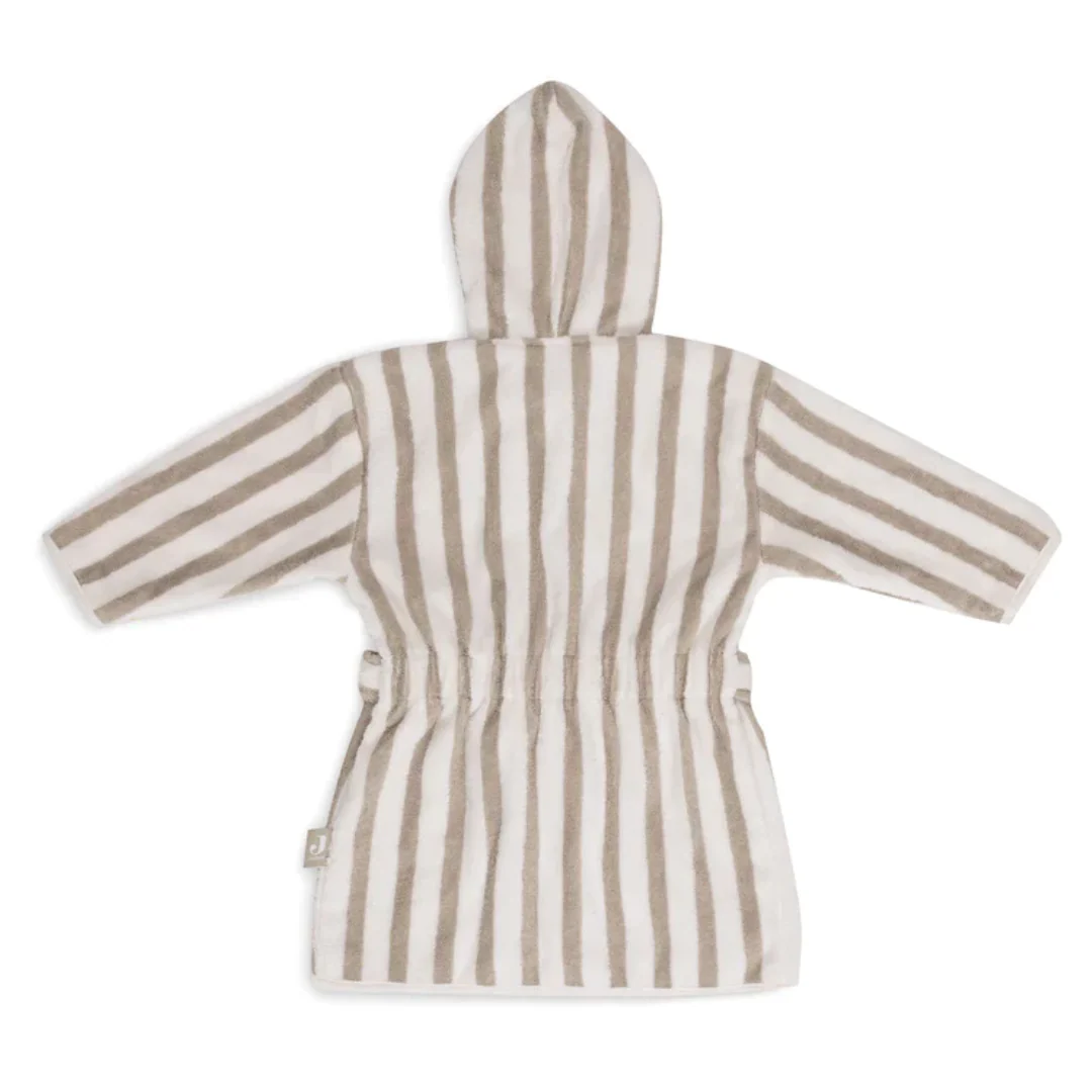 Peignoir Stripe Éponge - Olive Green – Image 3
