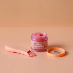 Ensemble bocal et cuillère à crème à la fraise Tiny Tummies