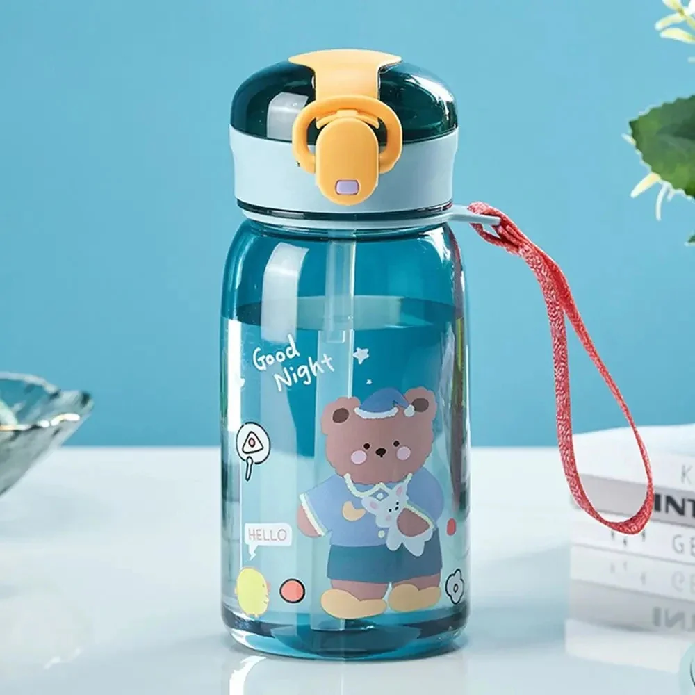 Gourde enfant - Avec paille - Motif ours - 400 ml – Image 2